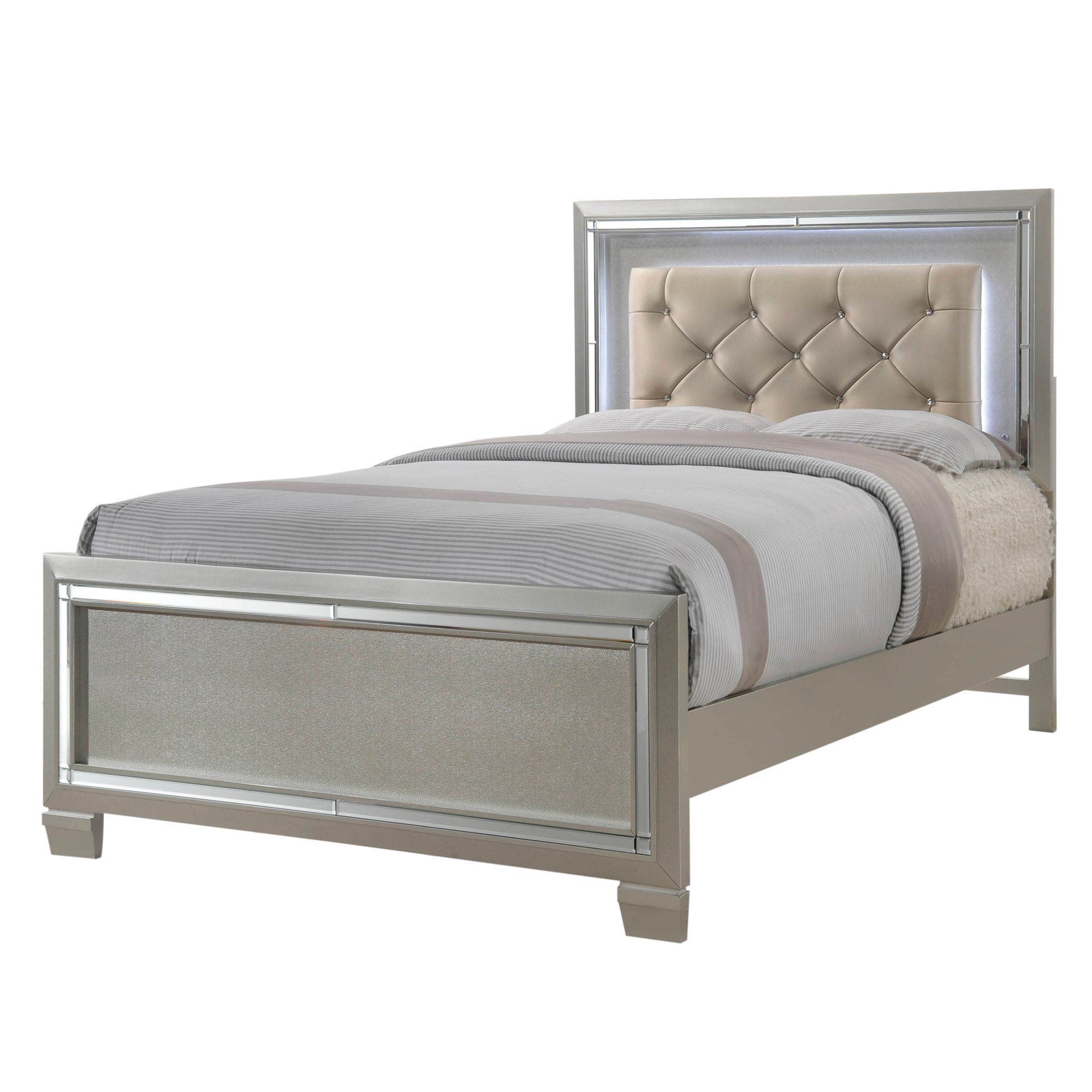 Elements International Platinum Champagne full bed