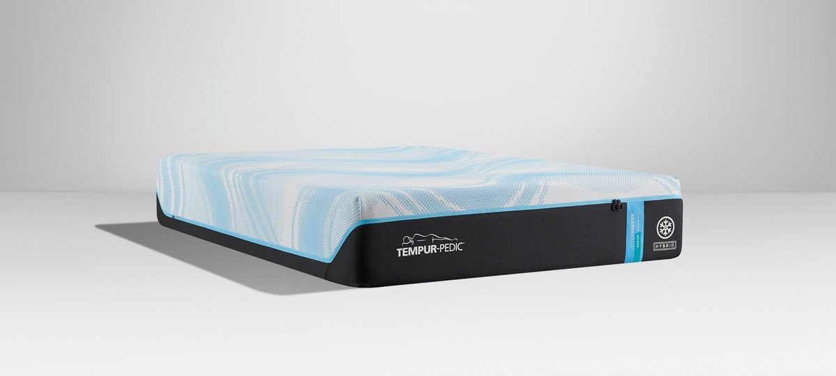 Tempur-Pedic LuxeBreeze 2.0 Medium Hybrid mattress product view; photographed size may differ from King
