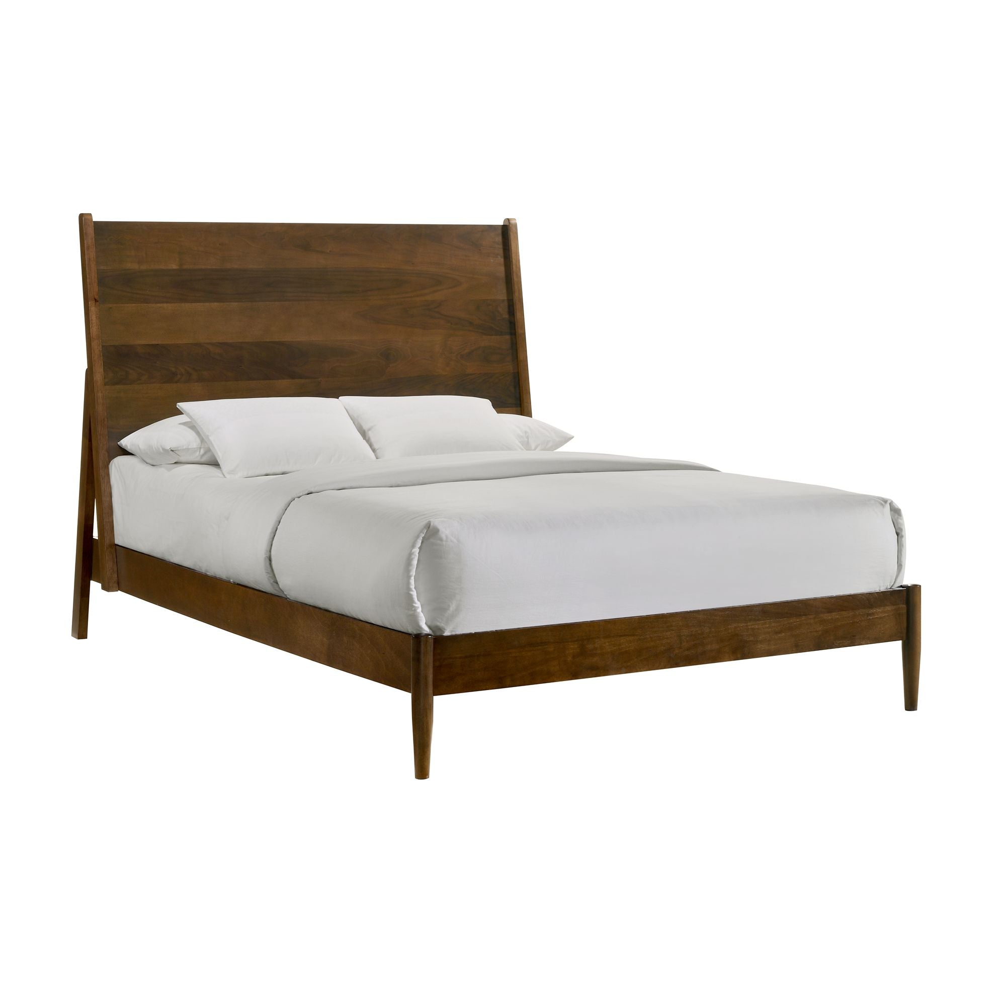 Elements International Malibu Walnut queen bed