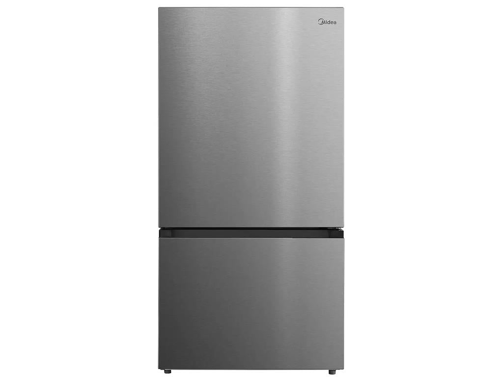 Midea 23.0 Cubic Foot French Door Bottom Mount Refrigerator Stainless Steel
