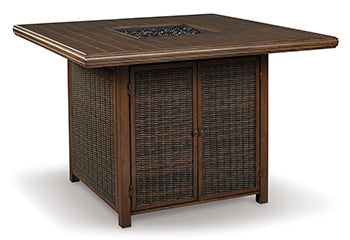 Ashley Paradise Trail Bar Table with Fire Pit