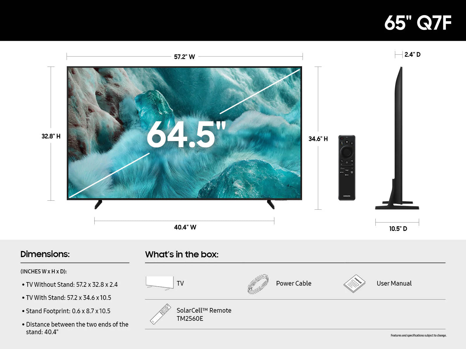 Samsung 65-inch QLED 4K Smart TV - Black — image 4