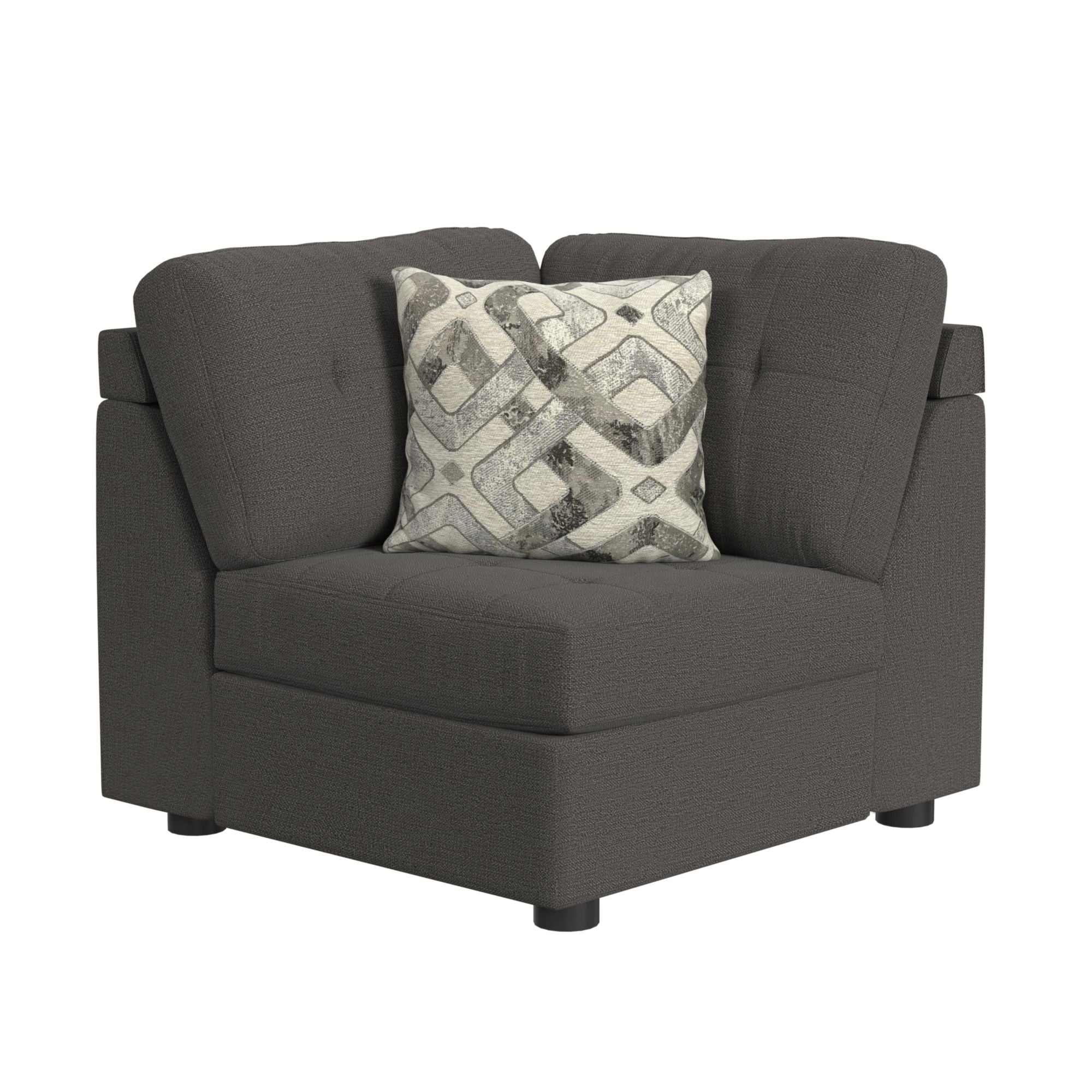 Elements International Options One Palmer Plus Ash sectional corner