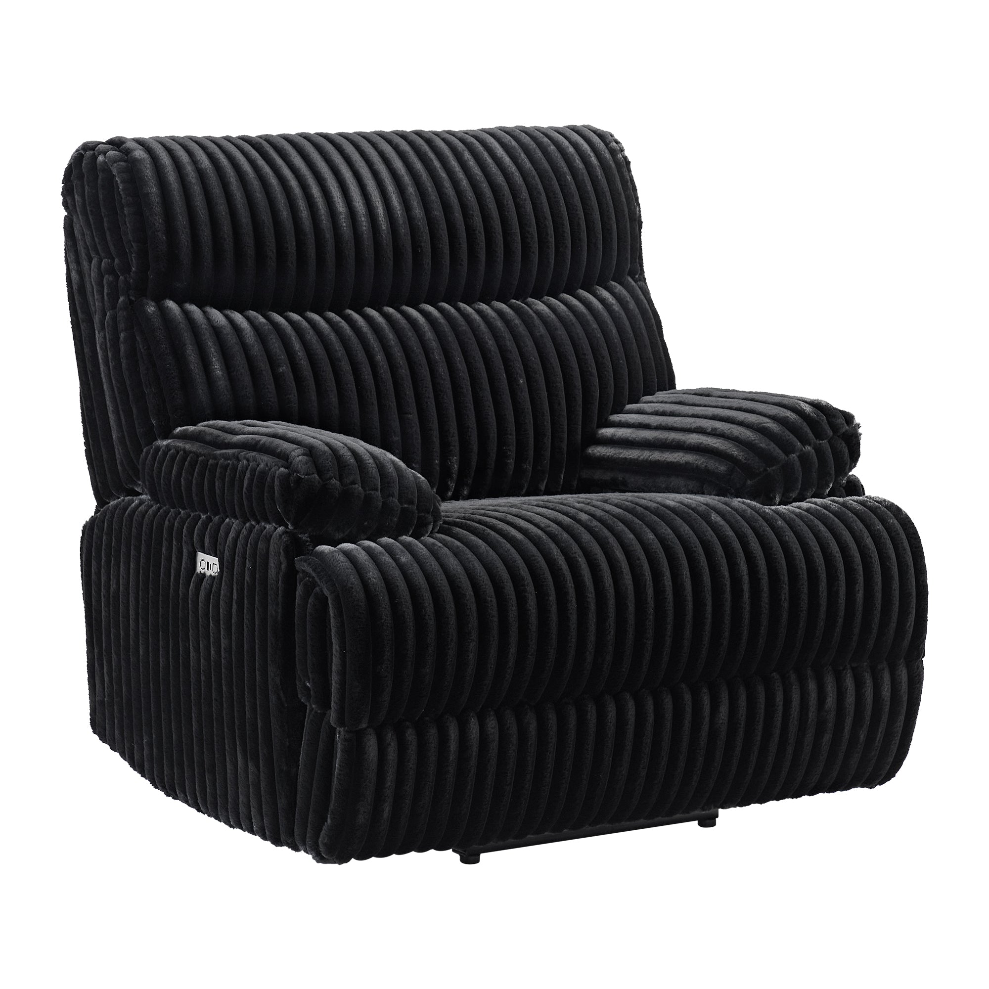 Elements International Admiral Masis Black power glider recliner