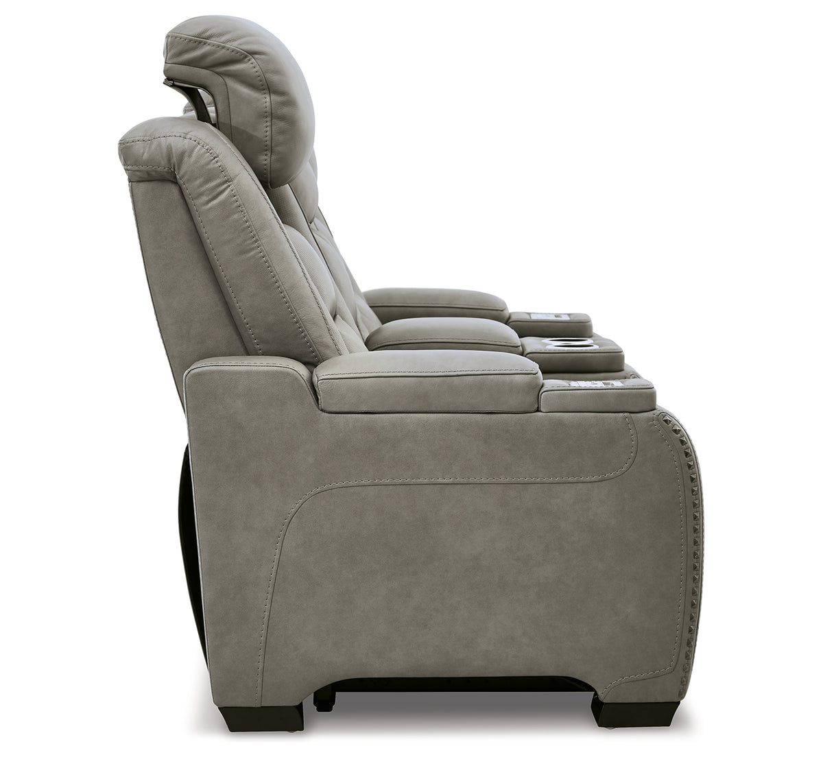 Ashley The Man-Den Power Reclining Loveseat with Console
