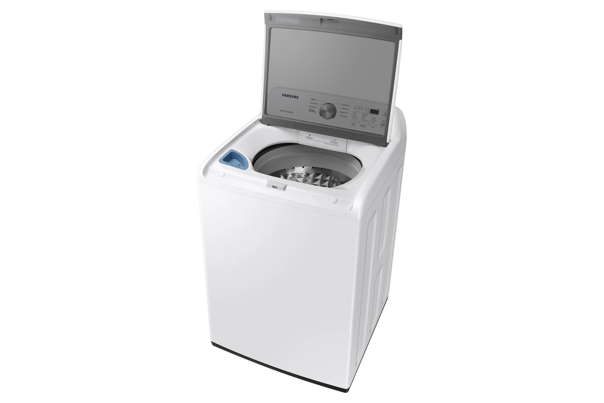 Samsung WA45T3200AW washer with soft-close lid open