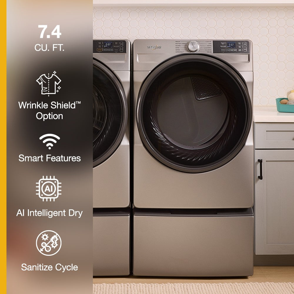 Whirlpool 7.4 Cu. Ft. Front Load Electric Dryer - Titanium
