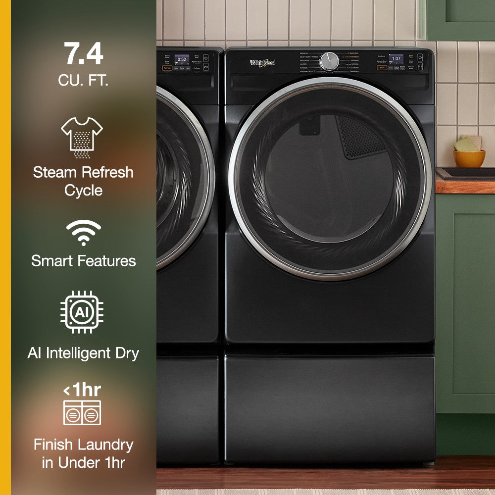 Whirlpool 7.4 Cu. Ft. Electric Dryer - Black