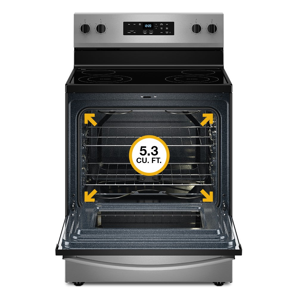 Whirlpool 5.3 Cu. Ft. Electric Range (WFES3030RS) - Stainless Steel — image 2