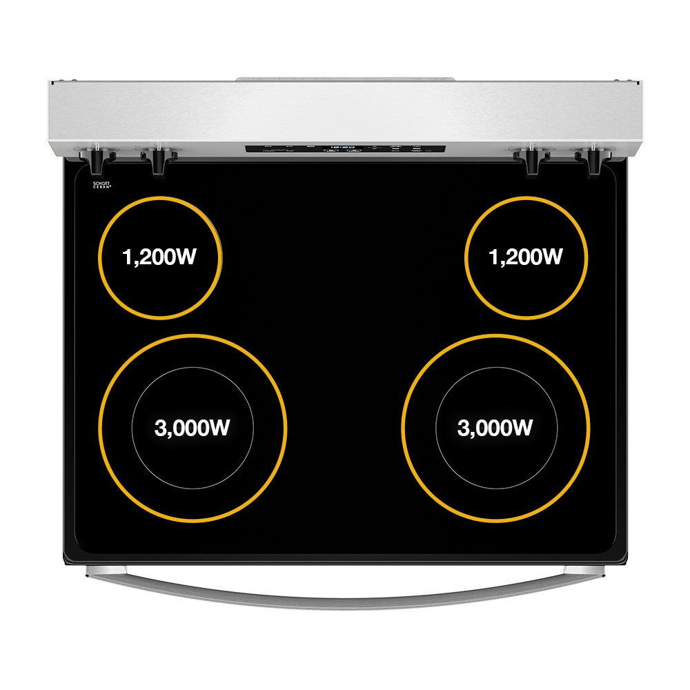 Whirlpool 5.3 Cu. Ft. Electric Range (WFES3030RS) - Stainless Steel — image 3