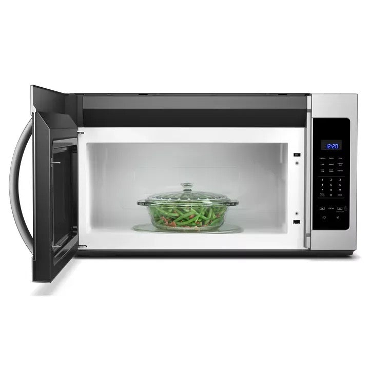 Whirlpool WMH31017HZ fingerprint-resistant stainless microwave, open cavity