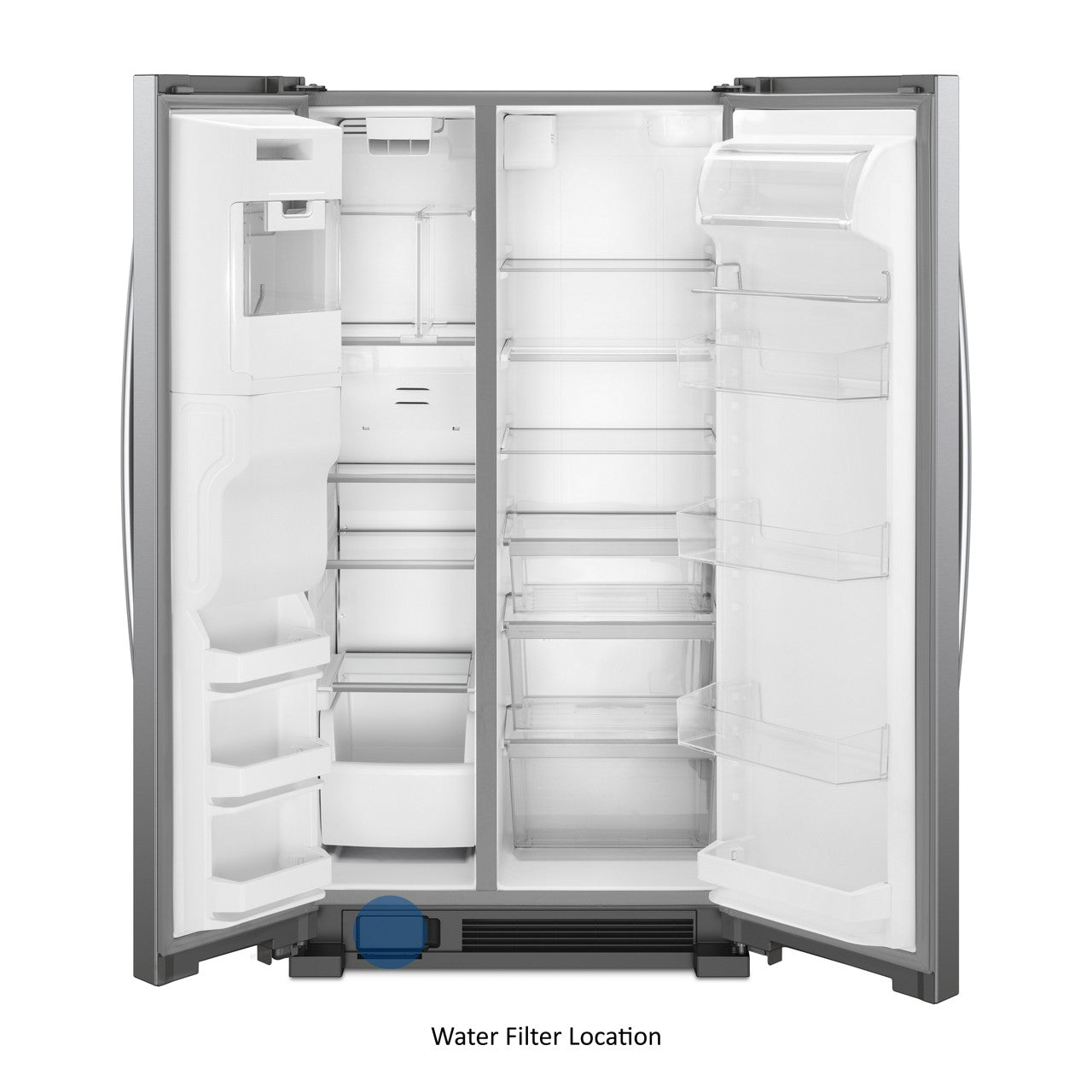 Whirlpool Side-by-Side Refrigerator (WRS555SIHZ) - Stainless Steel — image 2