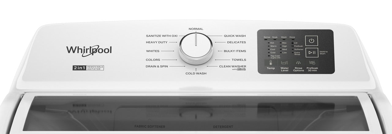 Whirlpool 4.3 Cu. Ft. Top Load Washer - White — image 3