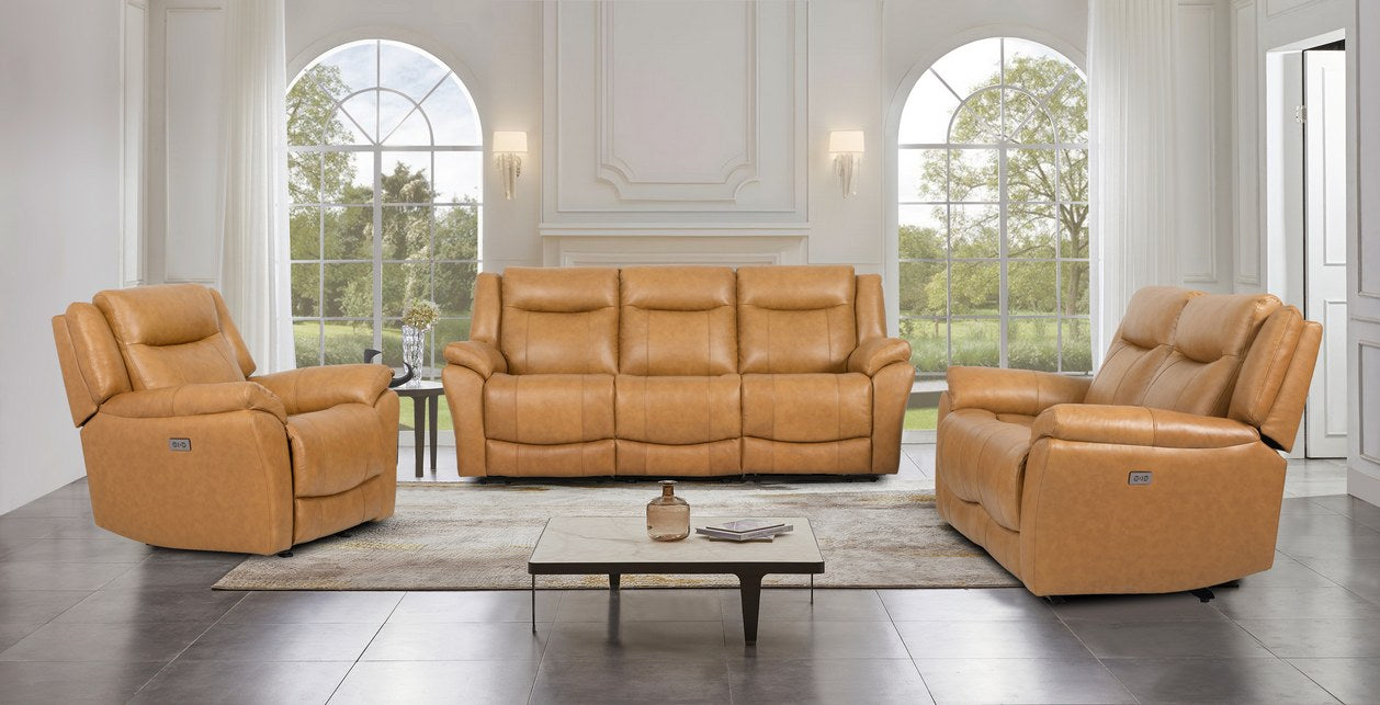 Cheers Madrid Canyon U70732 4-Piece Power Reclining Sectional - Madrid Canyon Leather — image 2