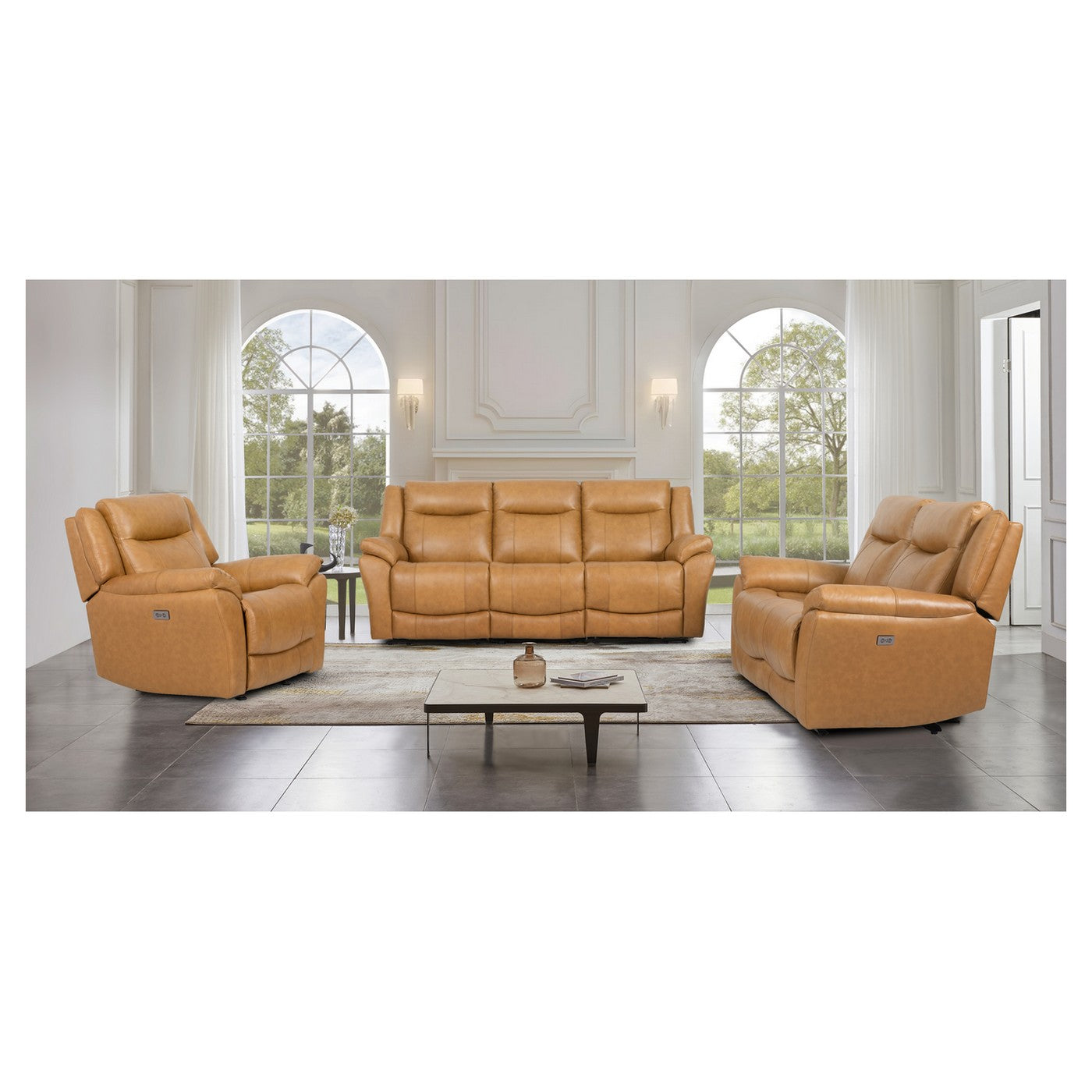 Cheers U70732 Power Recliner - Madrid Canyon Leather