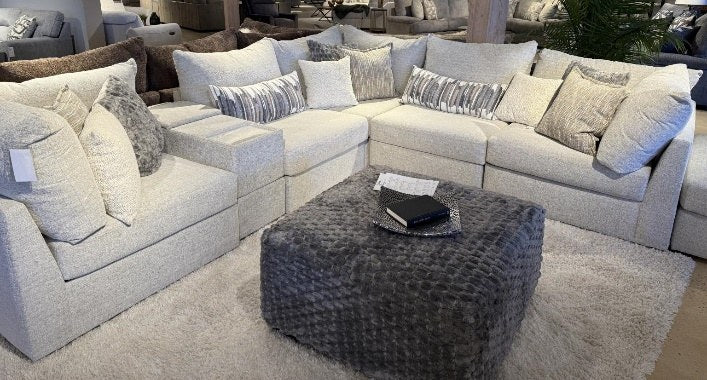 Behold Home 2880 Modular Sectional 6-Piece Set - Ecru — view 5