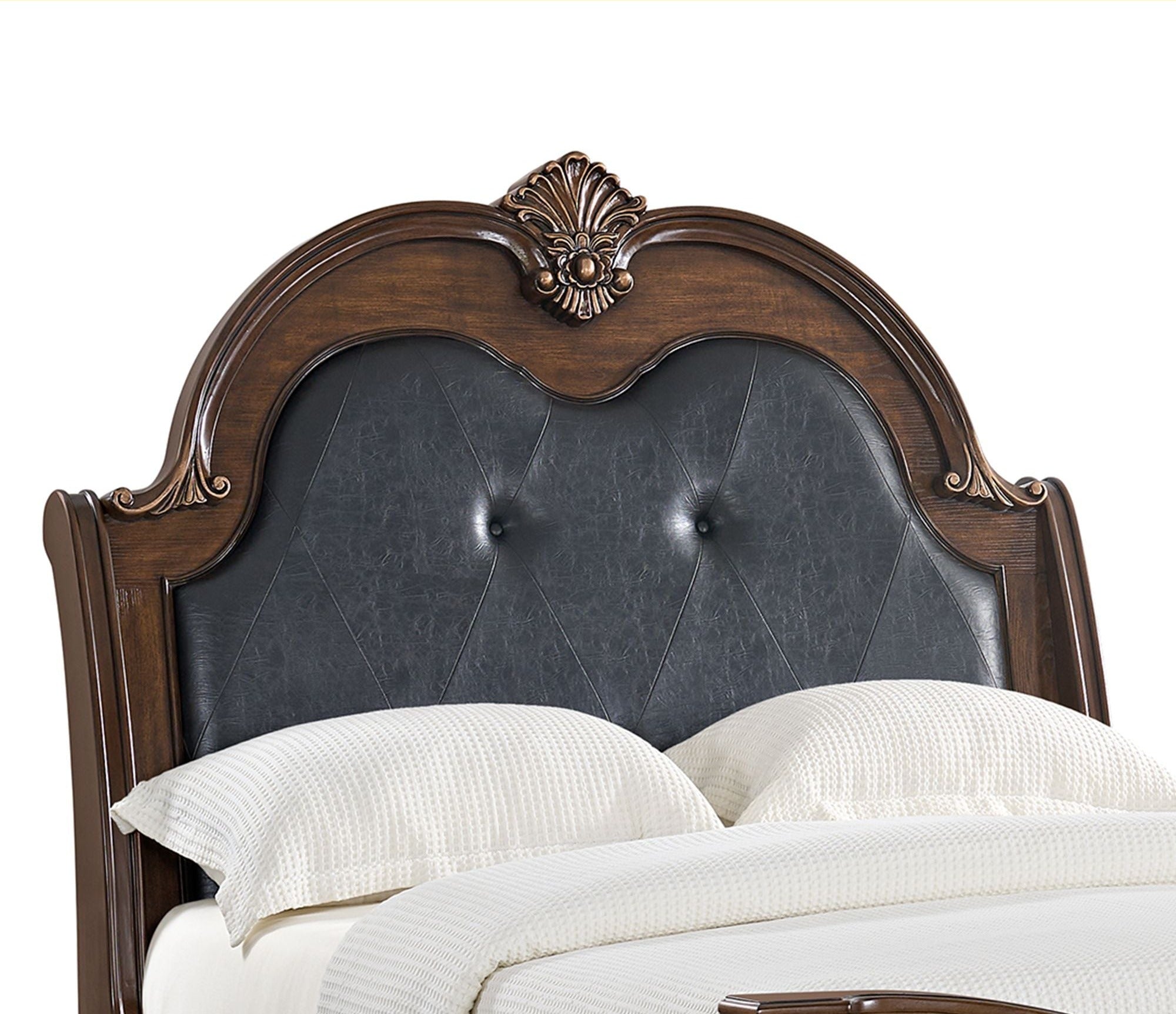 Elements International Cadenza Brown Queen Bed