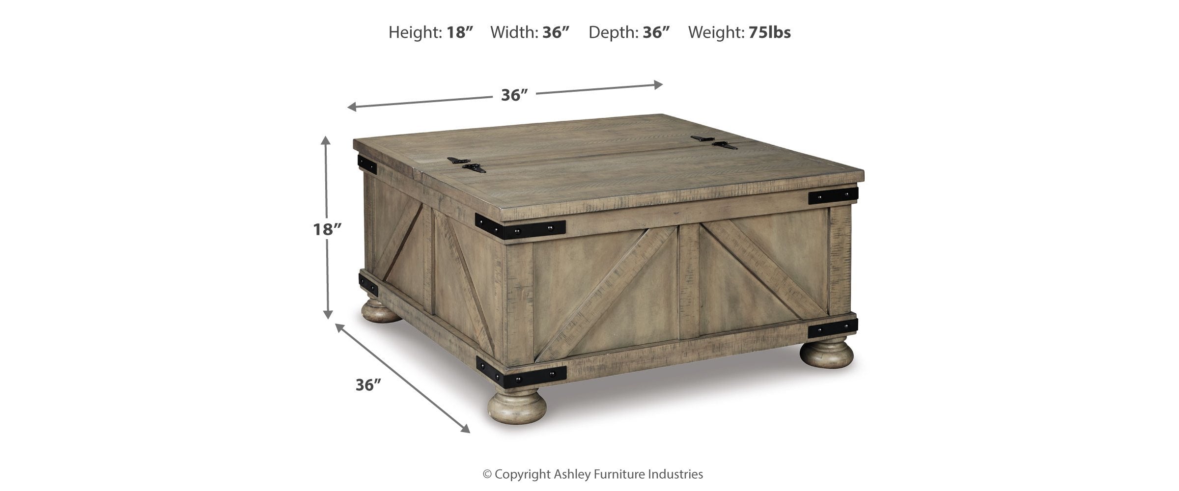 Aldwin Coffee Table With Storage