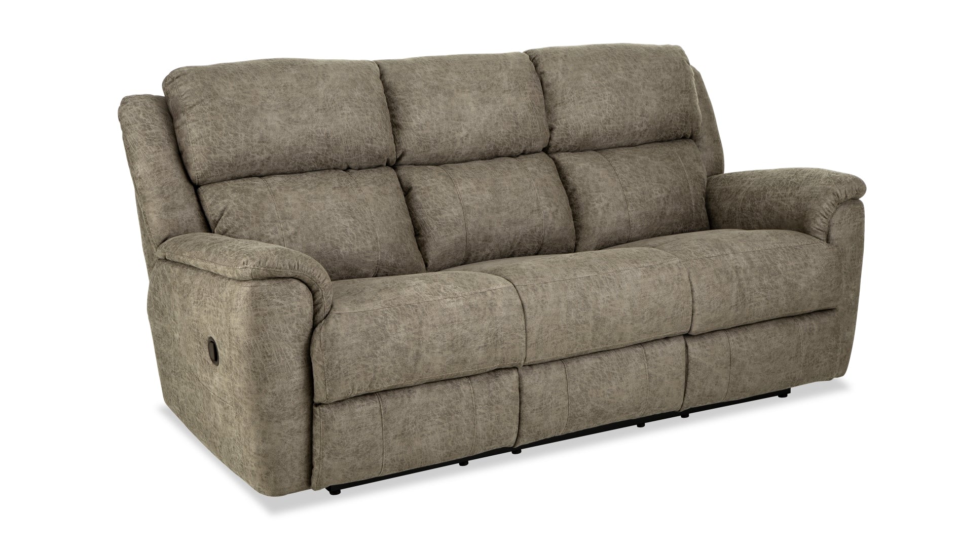 Homestretch 242 Milan Tan Fabric Manual Reclining Sofa w/ Console