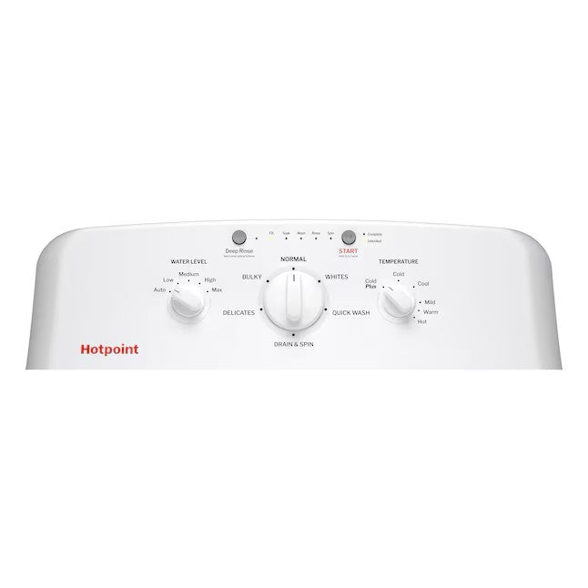 Hotpoint 4.0 cu ft Top-Load Washer with Deep Fill - White