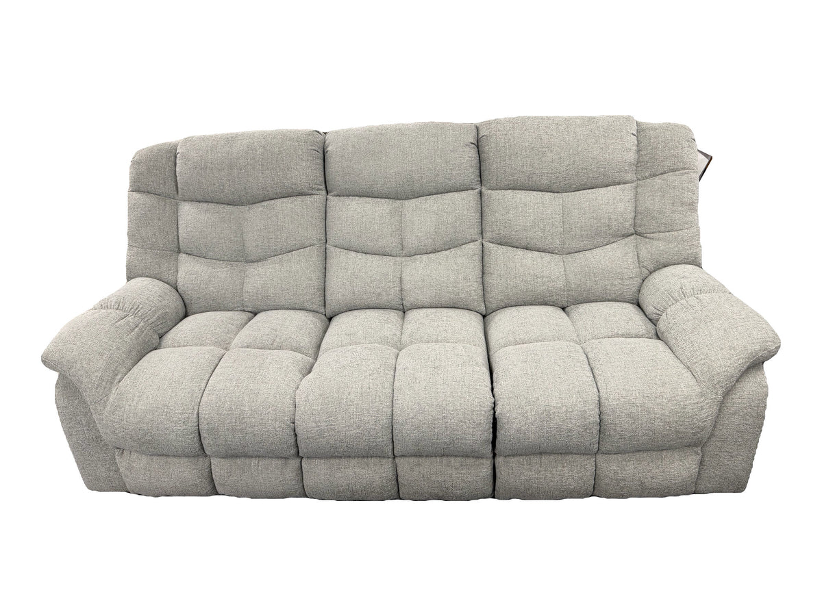 Lifestyle Furniture U8137G-61 Barley reclining sofa — actual tagged floor photograph isolated on white; sofa only