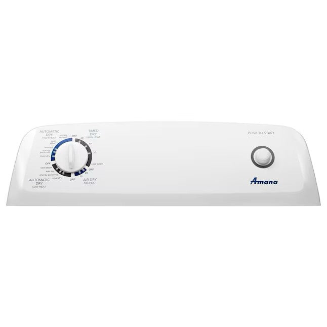 Amana 6.5 cu ft Electric Dryer with Easy-to-Use Controls - White