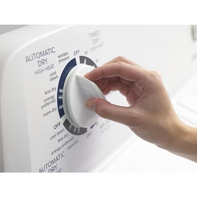 Amana 6.5 cu ft Electric Dryer with Easy-to-Use Controls - White