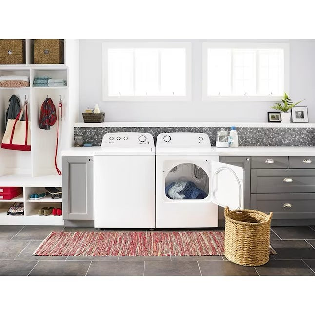 Amana 6.5 cu ft Electric Dryer with Easy-to-Use Controls - White