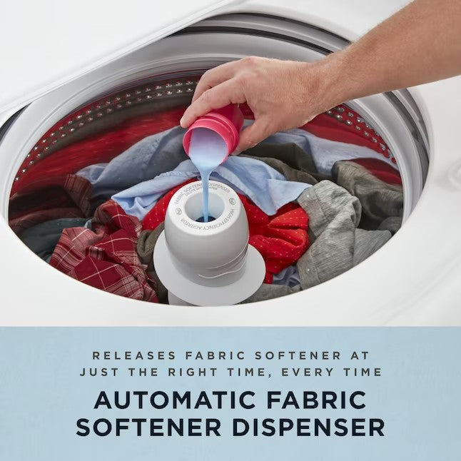 Amana 3.8-cu ft High Efficiency Agitator Top-Load Washer - White