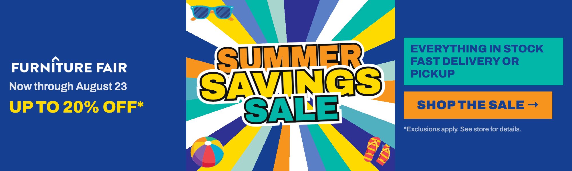 Summer Savings Sale - special purchases, closeouts and overstock now through August 23